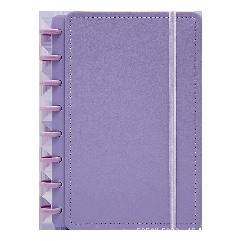 A5 macarrón botón de hongos cuaderno de cuaderno PU elástico cuaderno de cuadernos de papelería image 5