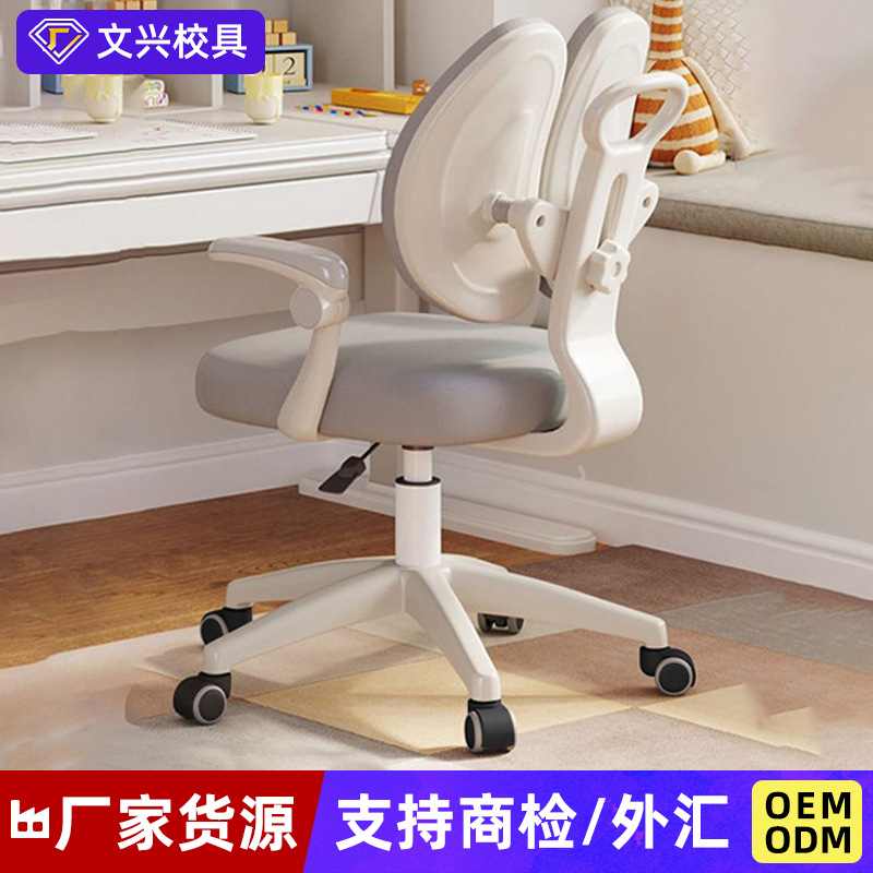 Adjustable Lift Seat for Primary School Students to Correct Sitting Posture Homework Chair Home Writing Desk Backrest Children's Learning Chair