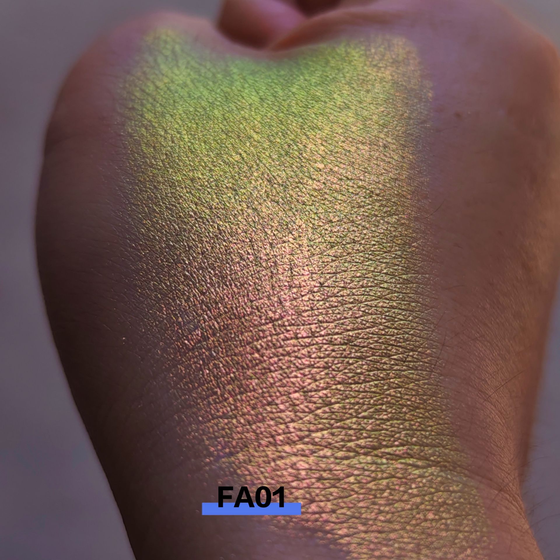 新品幻彩糖果青绿色高光偏光变色龙粉 MultiChrome Pigment0.2g