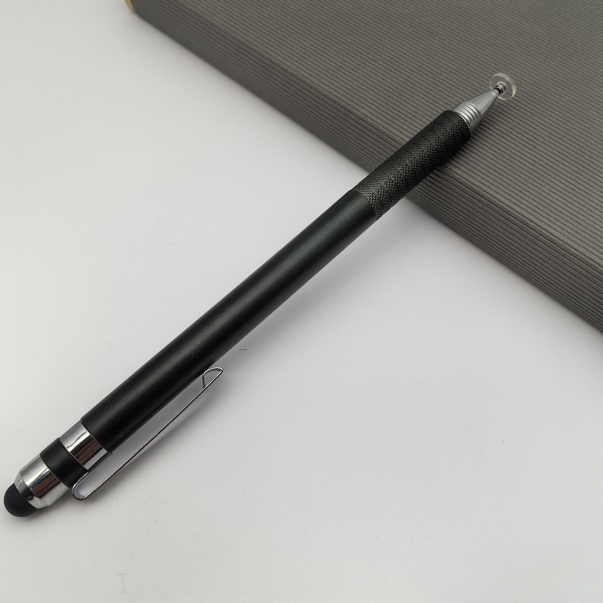 Lápiz de condensador de doble cabeza lápiz de silicona de doble propósito lápiz de video de pintura de oficina lápiz de disco