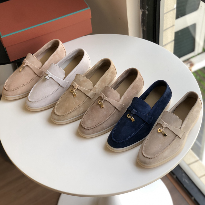 源头工厂！无标可直播！意大利真皮乐福鞋流苏小锁扣中性单鞋女