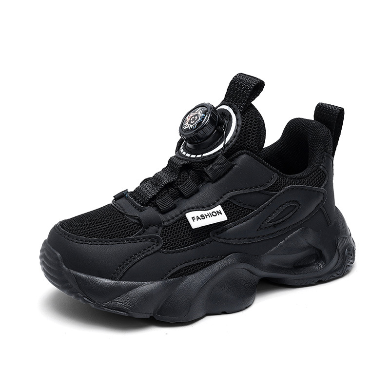 Zapatos de carreras transfronterizos de primavera y otoño zapatos deportivos para niños niñas de 6 - 12 años de edad, niños, padres, red transpirable y ligera