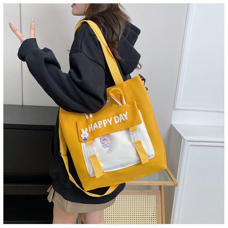 Large-capacity file bag, primary school student handbag that can be carried on one shoulder, book bag for girls with high appearance standards, homework books and test papers bag undefined
