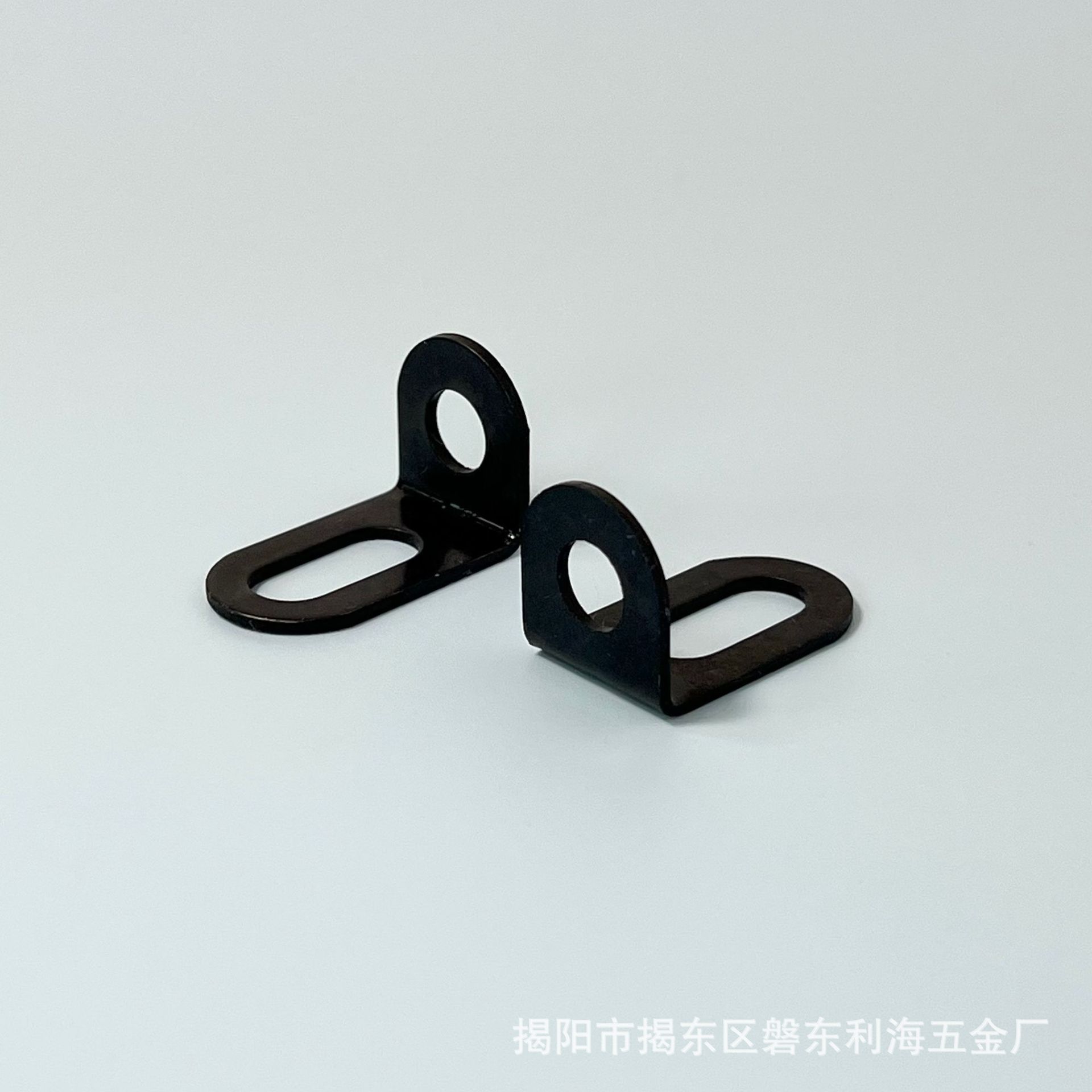 Ángulo rectangular tablero de soporte de gabinete accesorios de hardware de muebles de conexión negra fijación de soporte móvil ajustable agujero largo código de ángulo