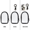 Single zipper small cargo bag, black, 6*3.5*10cm (empty bag)
