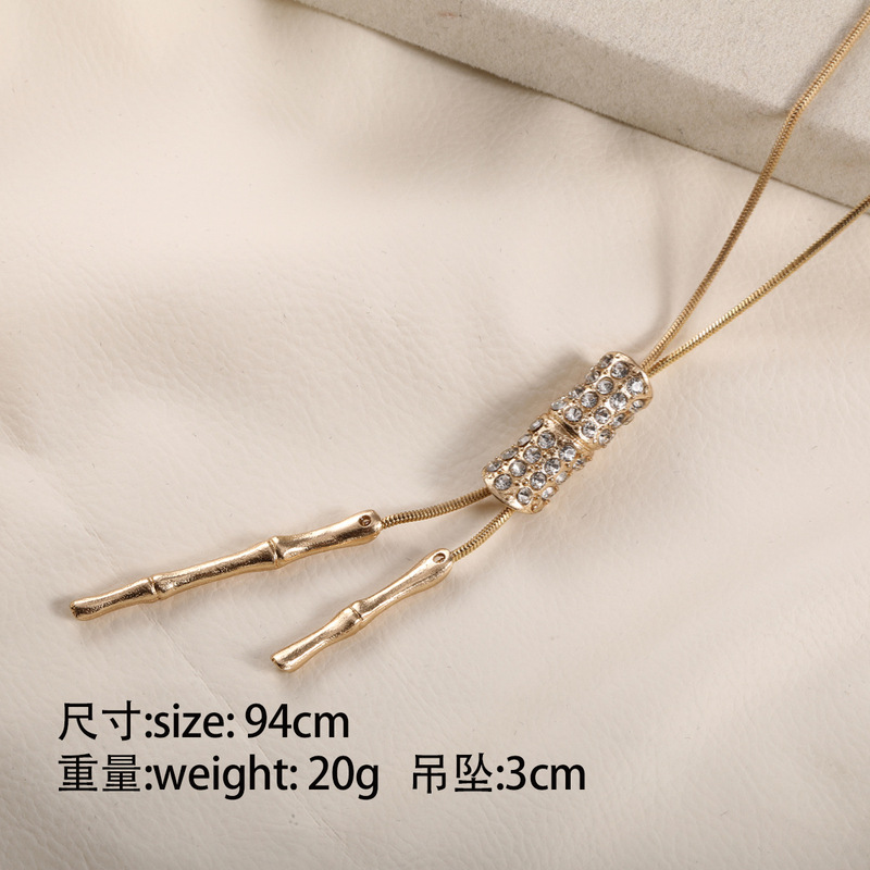 新款可调节毛衣链高级感轻奢女时尚百搭秋冬新款长款项链厂家直销|undefined