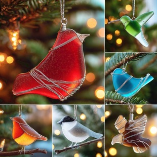 �羳���Q������ƷSea Glass Birds Ornament�������B�[������Ʒ