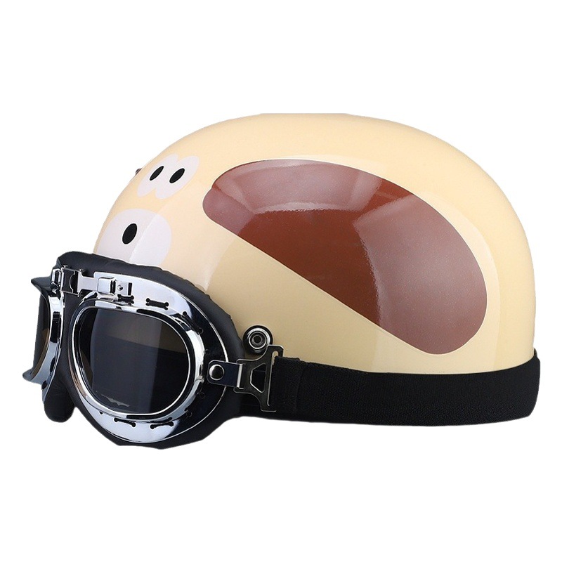 Harley coche eléctrico casco de los hombres Four Seasons batería coche medio casco de las mujeres lindo ligero verano sol protección casco