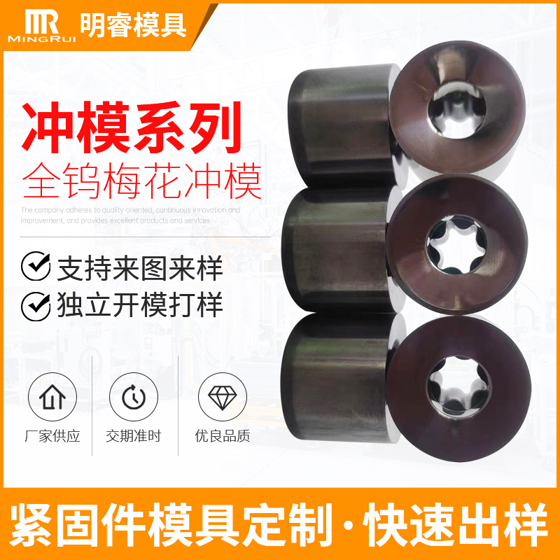 全钨钢模具束梅花模具异型合金模具汽车螺栓模具  非标异形模具