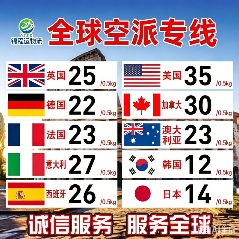European and American Cross-Border Air Freight International Logistics Line E-Commerce Consolidation Clothing International Express Double-Clearance Tax-Included Freight Forwarding