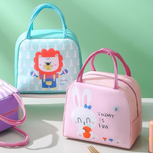 New insulated bag cartoon pattern lunch bag for students to bring to work lunch bag ice bag portable lunch box bag
