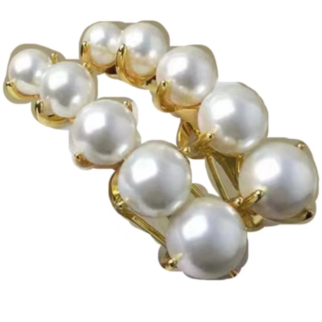 Аксессуары из жемчуга, серьги, круглые бусины, S925, 4–8 мм