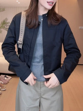 早秋外套女短款小个子上衣2025新款春秋女装立领夹克时尚棒球服