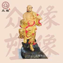玻璃钢佛像厂家直销 十八罗汉佛像 长眉罗汉佛像图片金身罗汉佛像