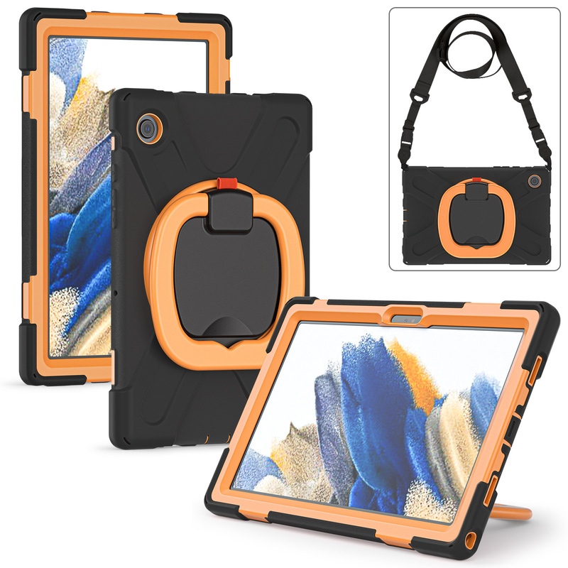 For SAM Galaxy Tab A8 SM-X205 10.5 Stand shoulder strap new color X200 protective case