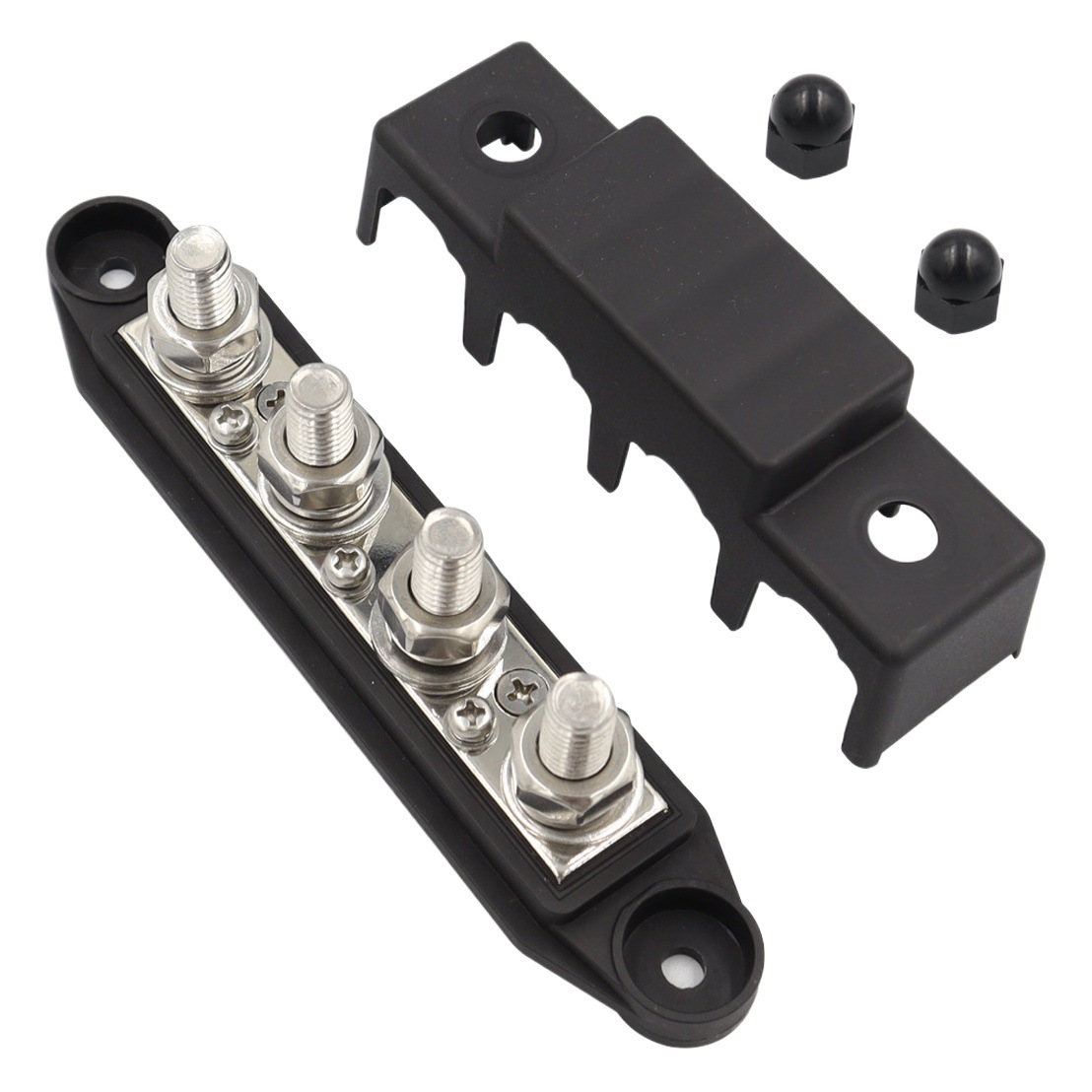 Rv yacht Stud fila de alambre M8M10 vinculante fila bus rojo negro 4 stud bloque de distribución de energía