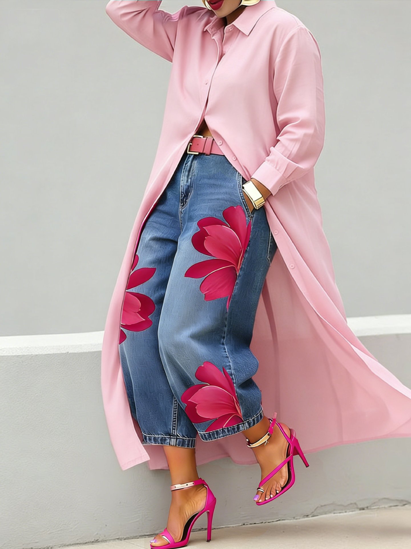 Women's Clothing Fashionable Elegant Casual Button Down Collar Solid Color Long Shirt Dress For Women For Formal & Casual For Women_ecoleips.com