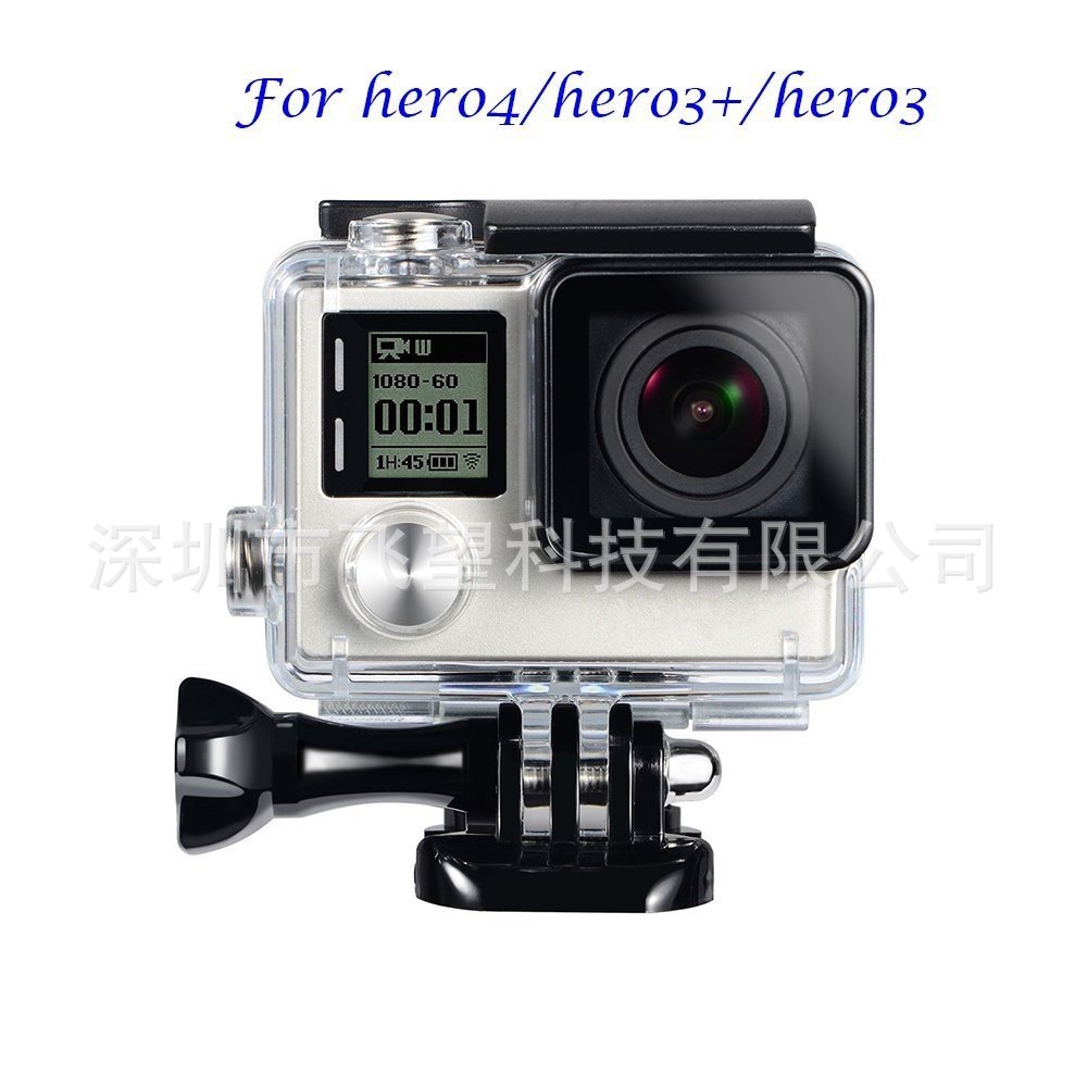 gopro 4 3+运动相机防水壳保护套保护壳