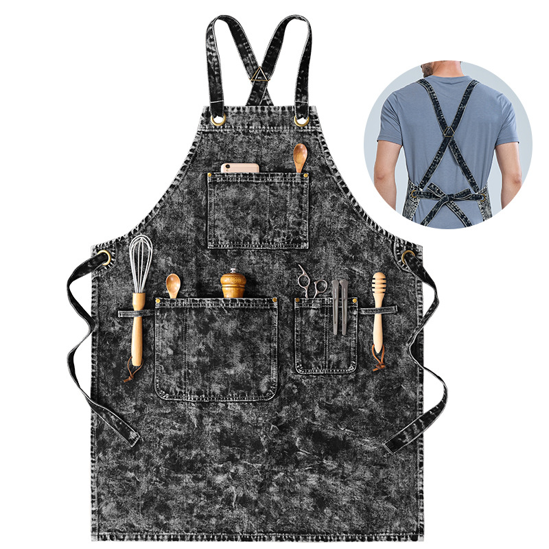 Cinturón negro lavado con agua jeans SX003