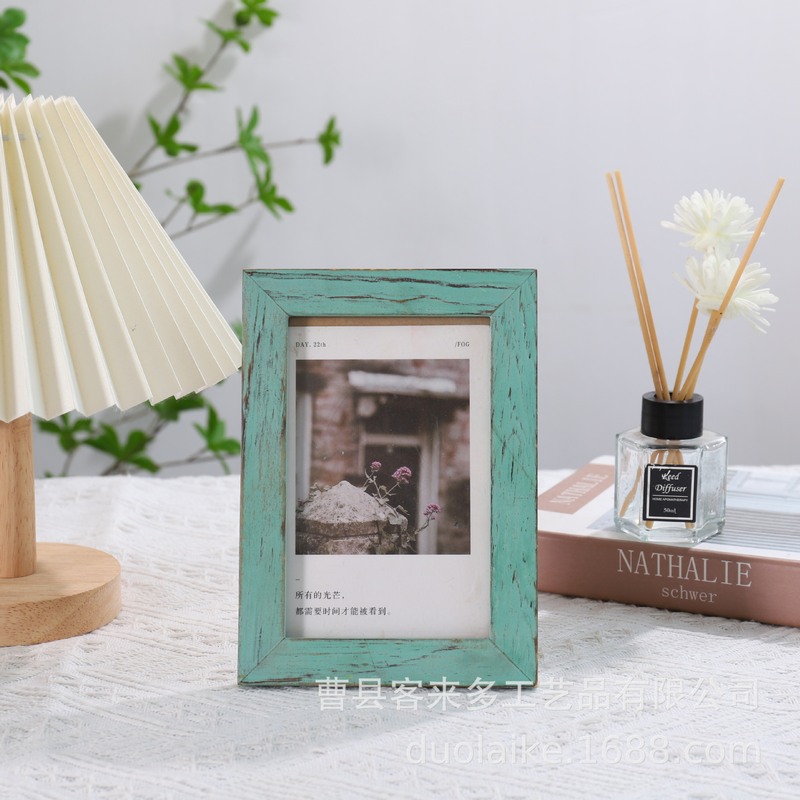 Creative Old Wooden Photo Frame Table Calligraphy Works Kitchen Restaurant Bedroom Entrance Office Desktop Decorative Ornaments Creative Old Wooden Photo Frame Table Calligraphy Works Kitchen Restaurant Bedroom Entrance Office Desktop Decorative Ornaments