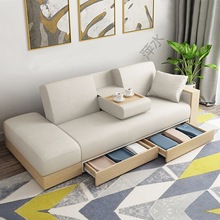 Ps沙发小户型日式多功能两用家具客厅省空间经济型可收纳储物网红