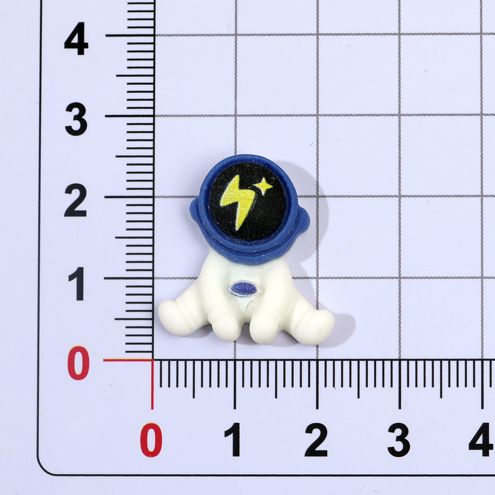 Espacio transfronterizo astronauta DIY resina accesorios DIY crema pegamento caja del teléfono accesorios para el cabello taza de agua pegatinas caja de almacenamiento parche