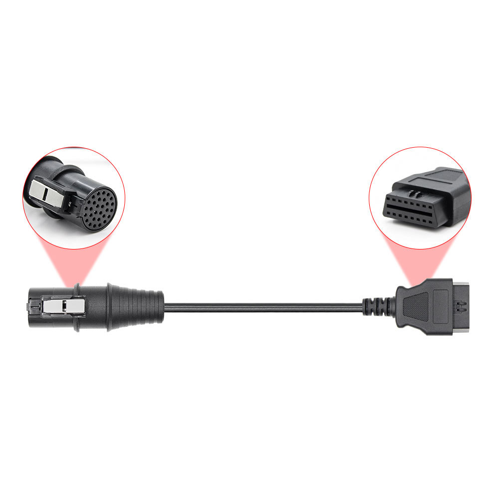 Truck Cable Truck Obd Adapter Cable for Iveco 30Pin Male to Obd2 16Pin