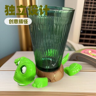 Cross-Border Popular Turtle Coaster Funny Decompression Creative 3D Printing Open-Eyed Limbs Movable Toy Coaster