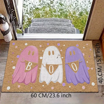 and Outdoor Areas, Thick and Durable, Avtomobil döşəmə paspasları - zx-halloween-model-h-01-4060silk-circle