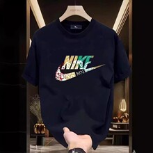 2025年春夏新款情侣装跨境短袖上衣潮流特别小众设计感半袖T恤男