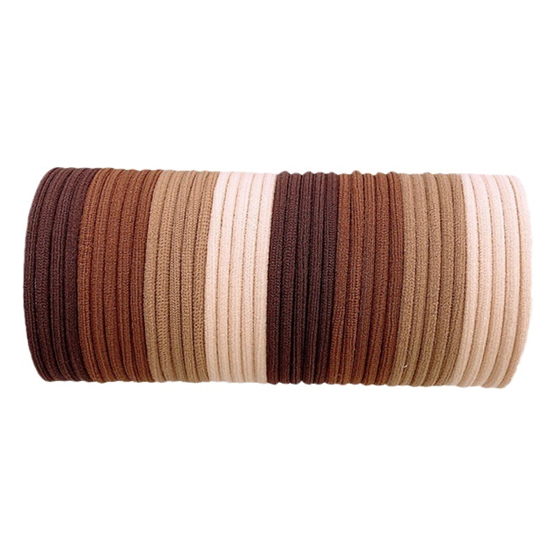 Nueva banda de goma para niños diadema de color caramelo banda de goma de alta elasticidad las niñas no lastiman la cuerda del pelo banda de pelo TikTok transfronteriza