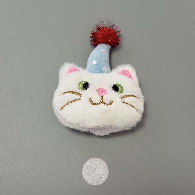 Diàndòngchē Electric Car Helmet Decoration Doll Cat Fish Ear Ski Helmet Sticker (Auto Parts and Accessories) - kitten