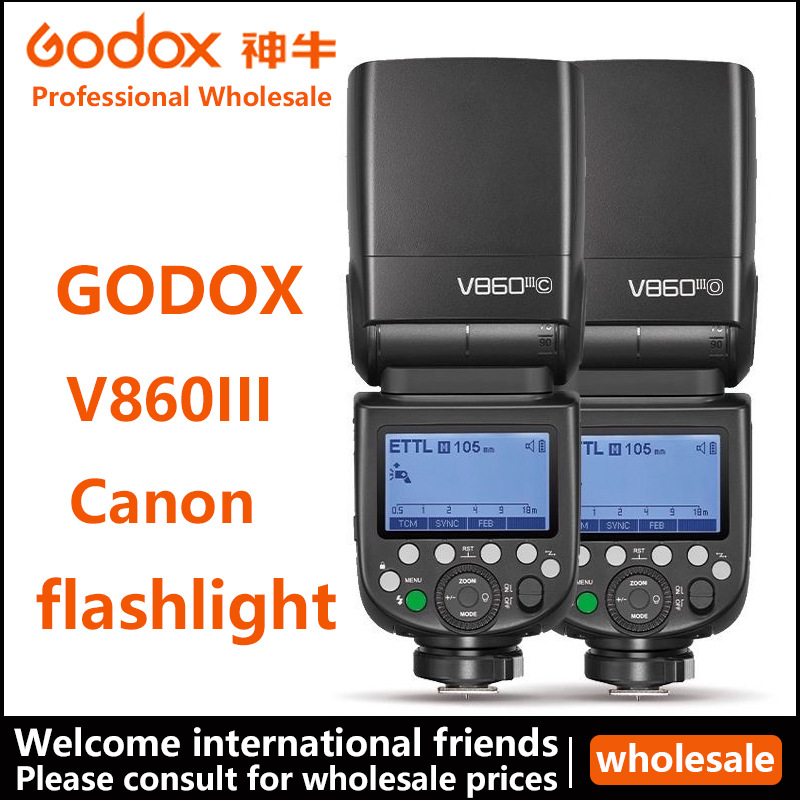 Godox V860Iii-C Third-Generation On-Camera Flash Ttl High-Speed Sync for Dslr and Mirrorless Cameras Compatible with Canon