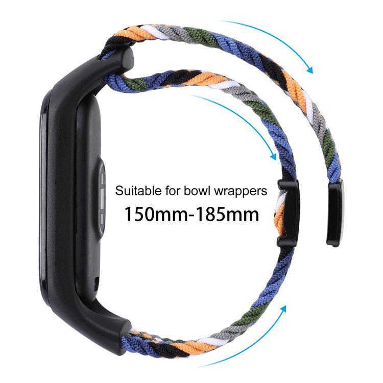 Para pulsera Xiaomi 10 / 9 / 8 correa de retorno de trenzado universal hebilla de succión correa de aire ajustable sin polos