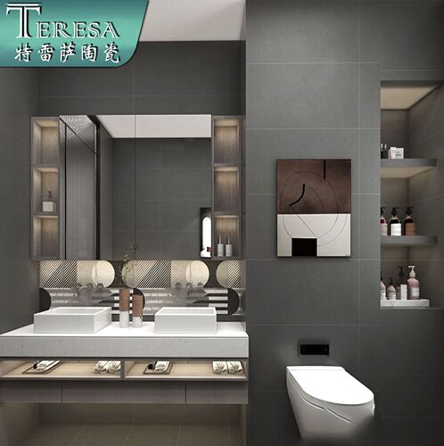 400x800 white soft light plain microcement porcelain tile for kitchen, bathroom, and balcony full-body wall tile
