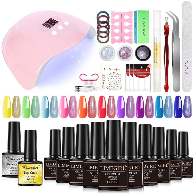10 Unids Esmalte de Uñas traje de pegamento herramientas de uñas conjunto completo X5 X3 lámpara de sellado capa de pegamento inferior conjunto completo transfronterizo exclusivo para en stock