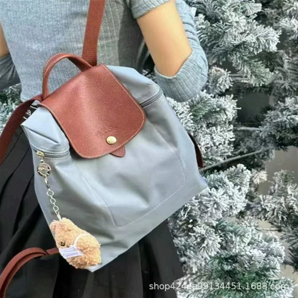 Factory Direct Sales Longxiang Backpack Classic Style School Bag Casual Large Capacity Women's Bag Mommy Bag Travel Commuter Backpack