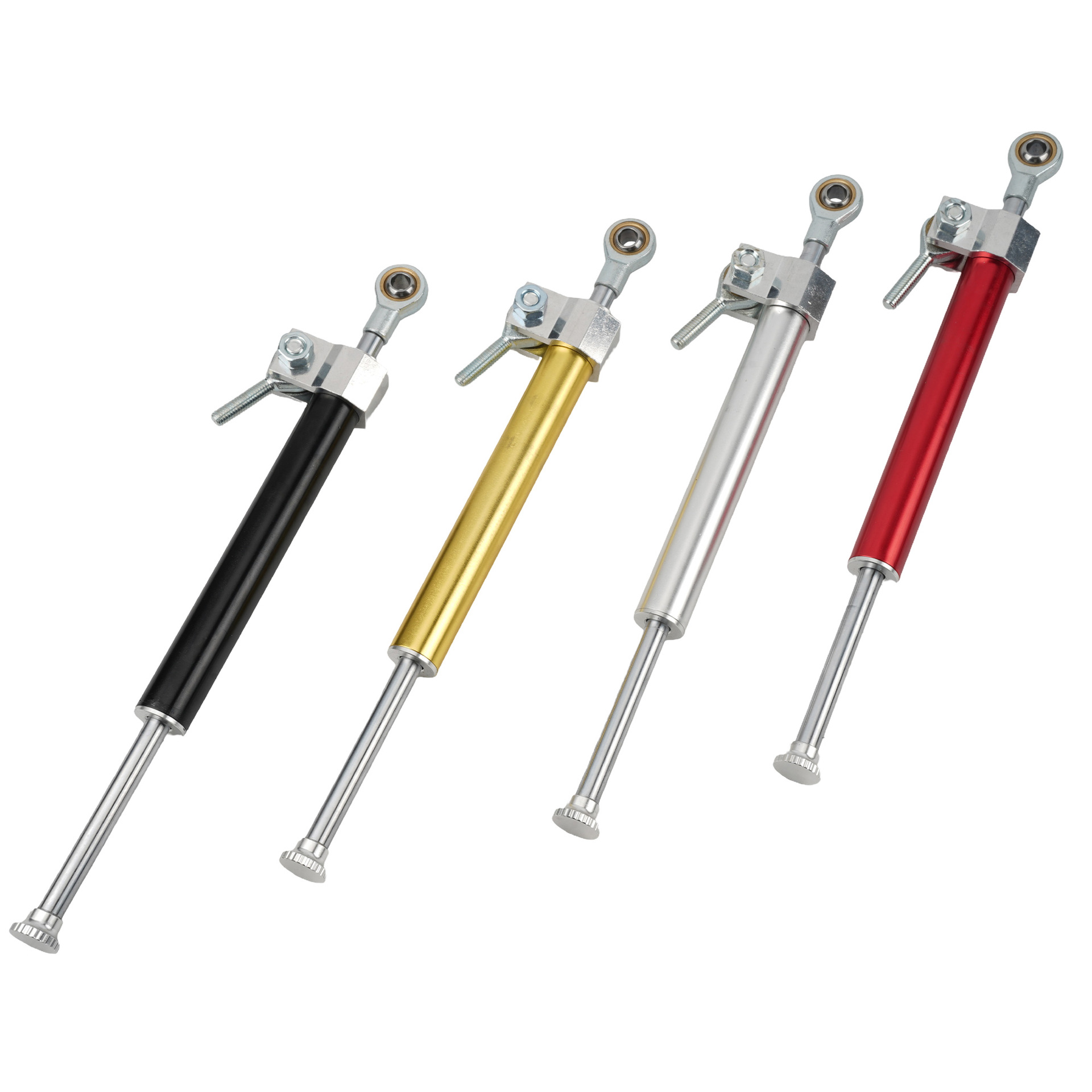 Motorcycle Accessories Steering Damper Handlebar Anti-Sway Shock Absorber Riding Control Steering Damping Titanium Ruler Modification
