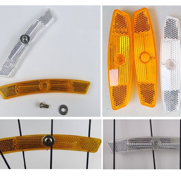 Bicicleta de Montaña habló reflector de luz bicicleta habló tira reflectante habló luz láser reflectante pieza de luz trasera