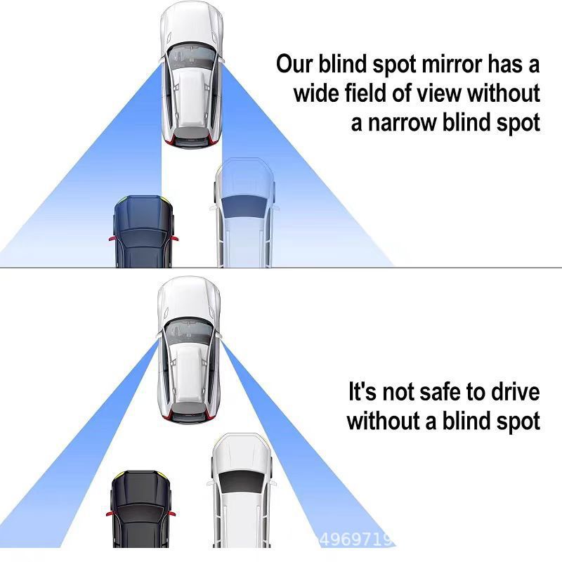 Cross-Border Exclusive Car Rearview Mirror Heart-Shaped Edgeless Small Round Mirror Reversing High-Definition Love Large Field of View Blind Spot Auxiliary Mirror