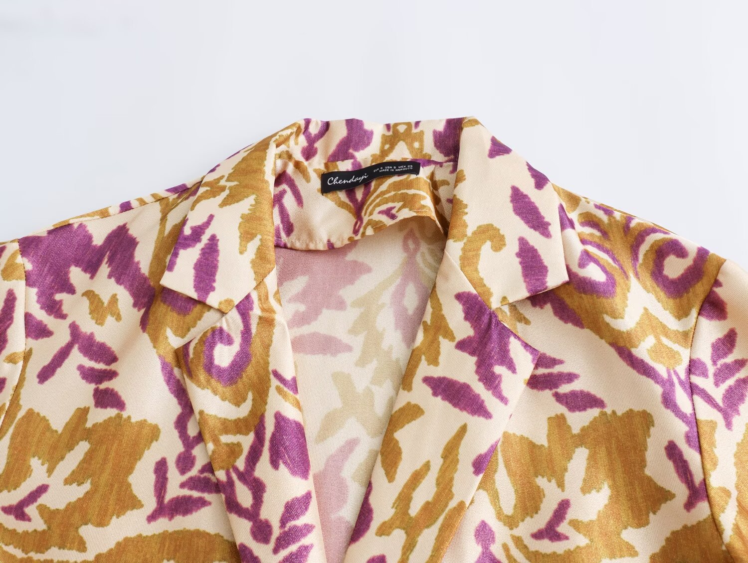 Damenbekleidung Herbst 2024, neues Anzug- und Hosenset mit Metalldraht-Print_voghion.com