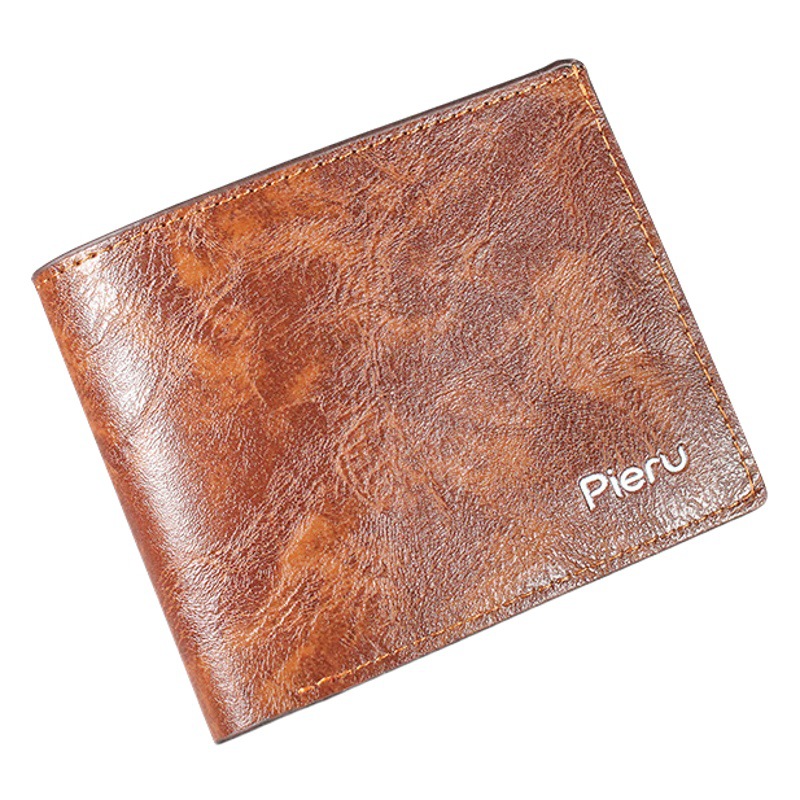 Foreign trade hot new wallet men's wallet fire PU wallet beach supply Horizontal men's wallet