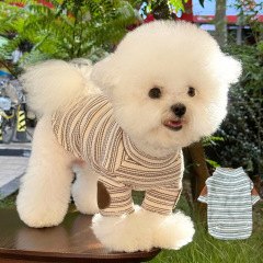 狗狗衣服秋季泰迪比熊博美约克夏雪纳瑞贵宾小型犬宠物打底衫秋天