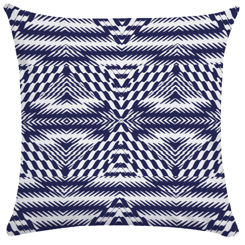 Classic blue and white pillow, pillowcase, print 9