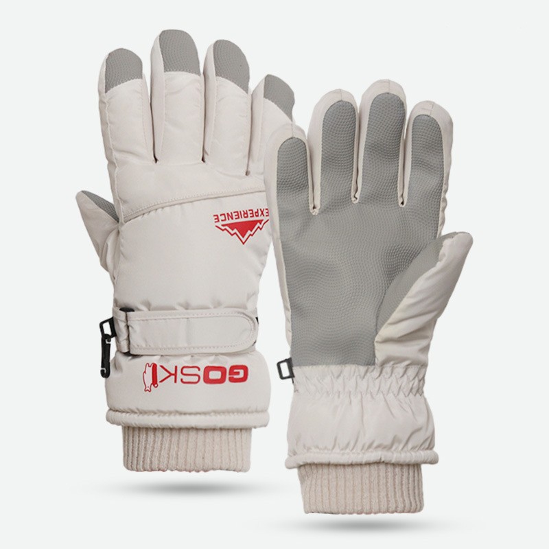 Men's Winter Ski Gloves For Riding Electric Motorcycles, Cold-Resistant, Waterproof, Fleece-Lined, Thickened, Touchscreen, Women's Warm Gloves_desvips.com