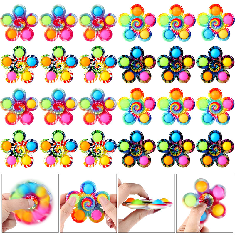 Camouflage rotating spinning top for finger