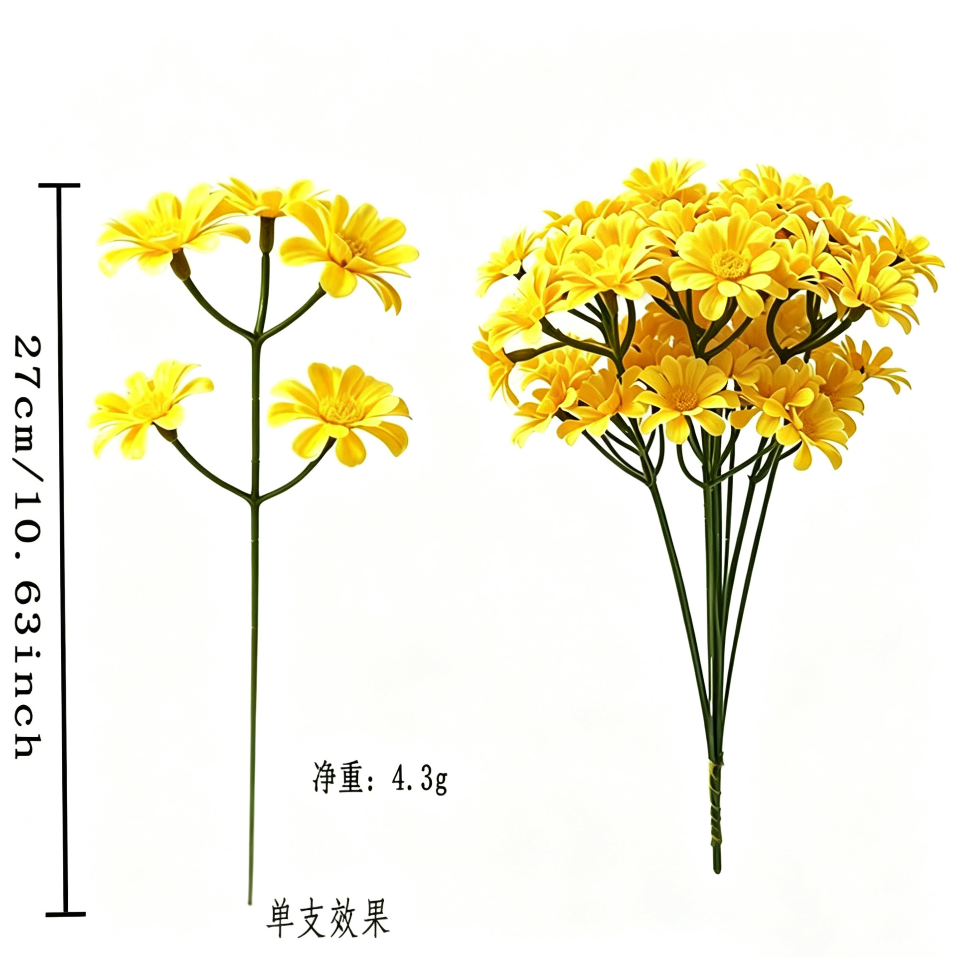 Flores de simulación artificial llenas de estrellas del cielo sosteniendo flores falsas de plástico al por mayor, faroles de fotos, accesorios de decoración de bodas image 9