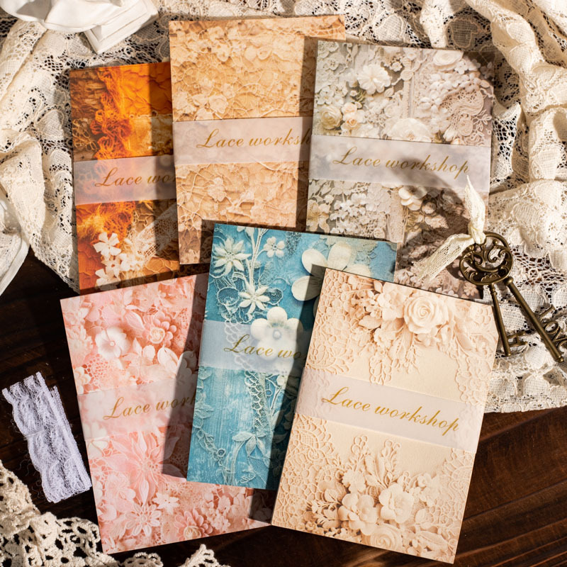 Beautiful Day Material Paper, Lemoi Workshop Series, Vintage Lace Handmade Diary Decor Base Paper