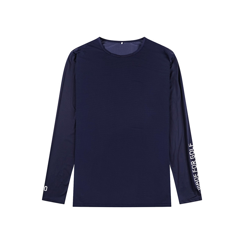 Golf men's skin-friendly bottoming shirt high elastic sports quick-drying breathable Ice Silk long sleeve sun protection bottoming shirt Jersey