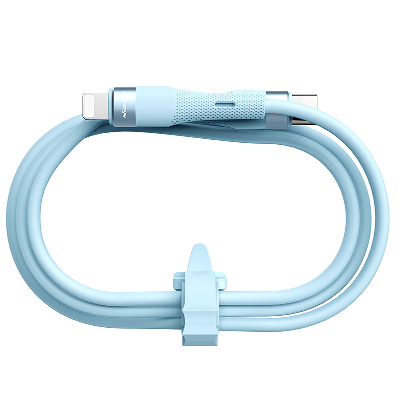Functión-Runjie cable de datos PD27W -TYPE-C al relámpago-azul